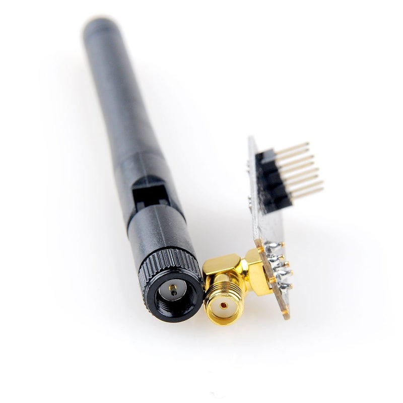 MakerFocus 2pcs nRF24L01+PA+LNA Wireless Transceiver RF Transceiver Module 2.4G 1100m with SMA Antenna for Arduino - Image 5